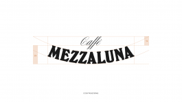 caffè mezzaluna logo details